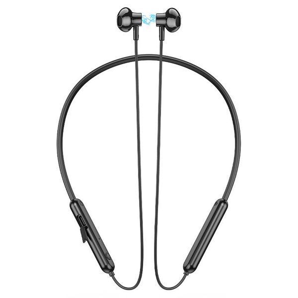 Бездротові спортивні навушники HOCO ES67 Perception neckband BT earphones Black 6942007602396 фото