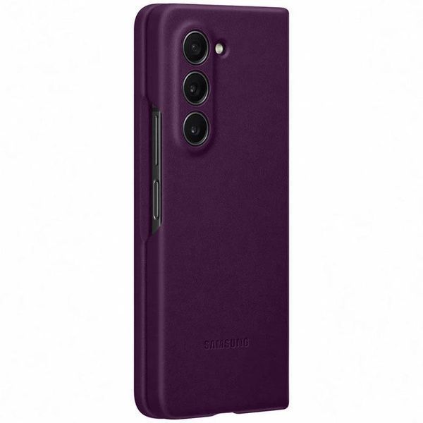 Кожаный чехол Leather Case для Samsung Galaxy Z Fold5 Purple 555-03226 фото