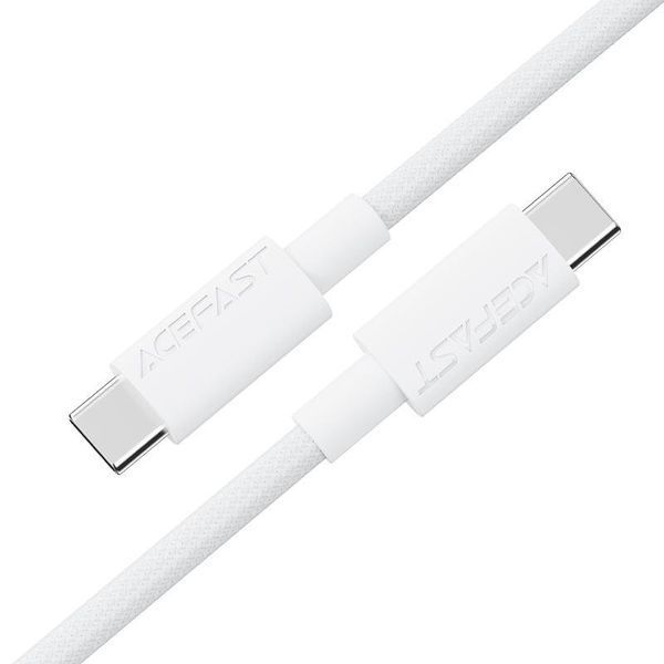 Кабель ACEFAST C18-03 USB-C to USB-C braid charging data cable White 6974316284253 фото