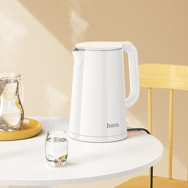 Электрочайник HOCO HE11 1.7L electric kettle (EU) White 656-02506 фото