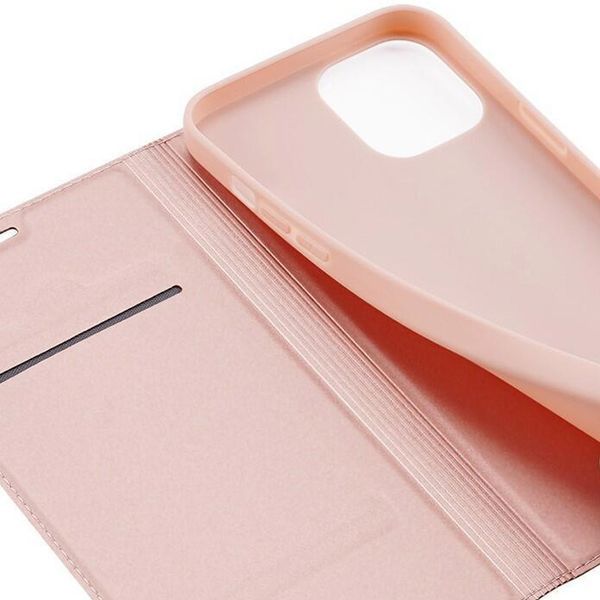 Чохол-книжка Dux Ducis з кишенею для візиток для iPhone 12 Pro Max Rose Gold 208-04848 фото