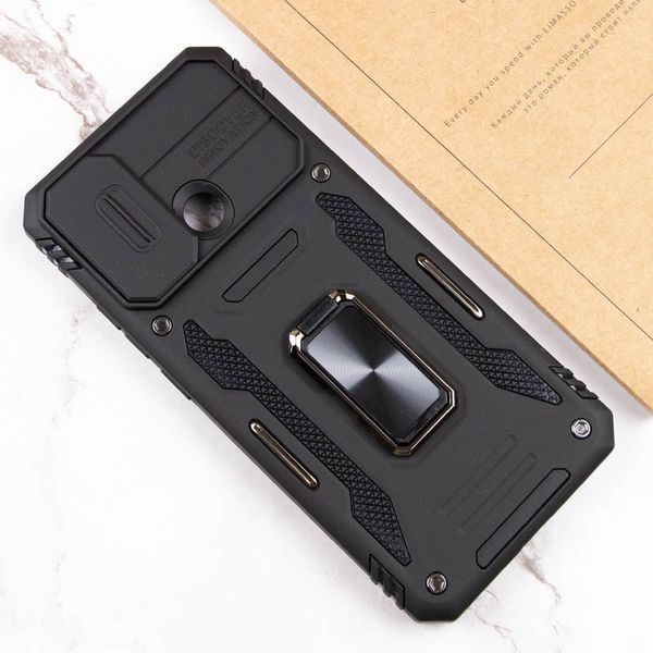 Ударостійкий чохол Camshield Army Ring для Xiaomi Redmi 9C / 10A Black 777-05112 фото