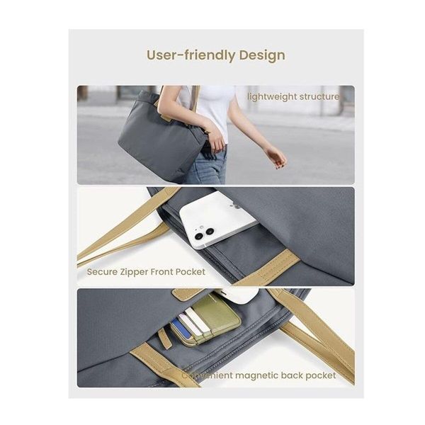 Сумка Tomtoc Versatile-T23 Laptop Tote Bag Grayish Blue 16 Inch/18L (T23L1B1) 656-00225 фото