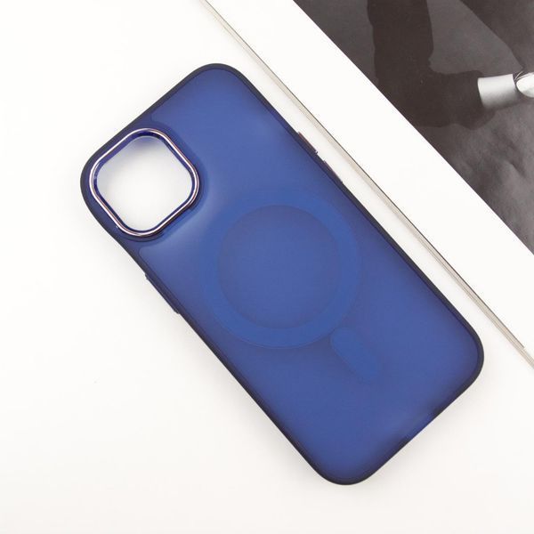 Чехол TPU+PC Lily with MagSafe для Apple iPhone 14 (6.1") Deep Navy 214-03606 фото