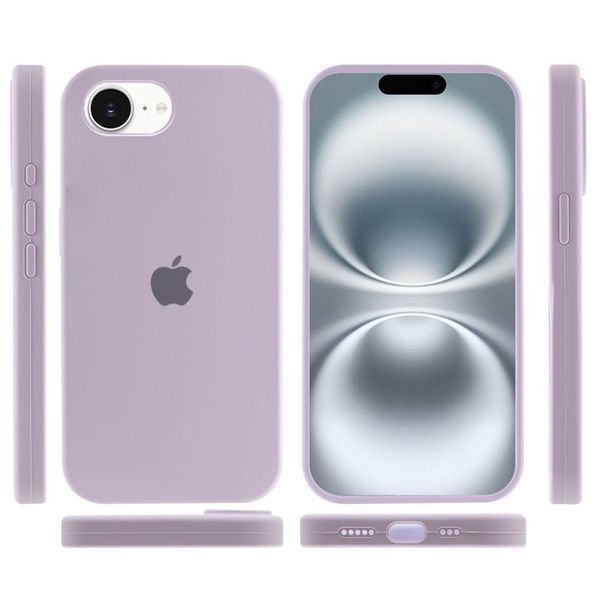 Чехол Silicone Case Full Protective для Apple iPhone 16e\17e (6.1") Lilac 555-04078 фото
