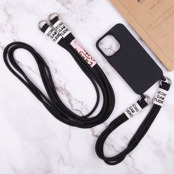 Чехол TPU two straps California для iPhone 13 Pro Max Black 208-05675 фото