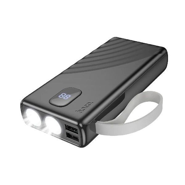 Внешний аккумулятор HOCO J129A Nature flashlight power bank(20000mAh) Black 656-01165 фото
