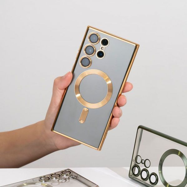 Чехол WAVE Metal Color Case with Magnetic Ring для Samsung Galaxy S26 Dark green 656-08037 фото