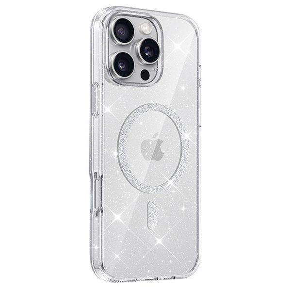 Чехол TPU Eclipse Sparkle (MagFit) для Apple iPhone 16 Pro (6.3") Clear 214-03763 фото