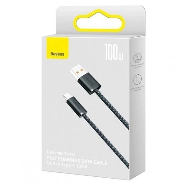 Дата кабель Baseus Dynamic Series USB to Type-C 100W (2m) (CALD00070) Slate Gray ILSO-00000063675-2 фото
