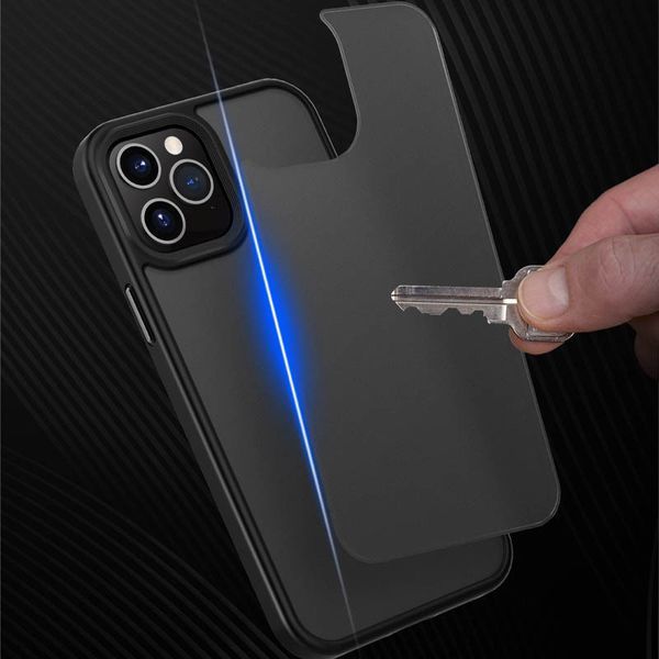 TPU+PC чехол Metal Buttons для Apple iPhone 12 Pro / 12 (6.1") Черный 777-08354 фото