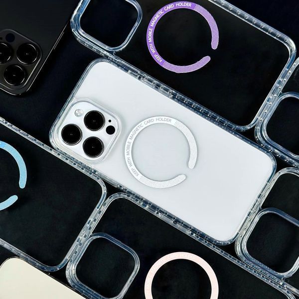 Прозорий чохол Hard Keep With Magnetic Colored для iPhone 11 Pro White 777-07730 фото