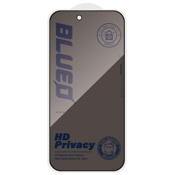 Защитное 2.5D стекло Blueo Full Cover Anti-Peep для Apple iPhone 17 Pro Max (6.9") 777-08439 фото