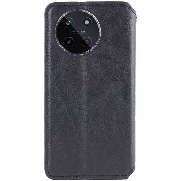 Шкіряний чохол-книжка GETMAN Cubic для Realme 11 4G Чорний 555-01647 фото