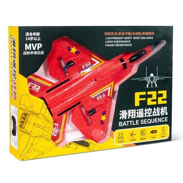 Літак на радіокеруванні SCHE HW32 F22 Fighter Red 656-03513 фото