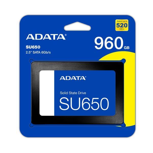 Накопитель SSD ADATA Ultimate SU650 960GB 2.5" SATA III 3D NAND ASU650SS-960GT-R фото