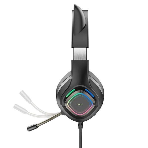 Навушники HOCO W107 Cute cat luminous cat ear gaming headphones Elf Cat 656-01036 фото