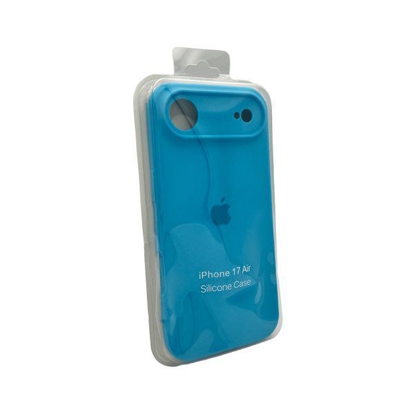 Силіконовий чохол з закритою камерою для iPhone 17 Air Light Blue 666-04396 фото