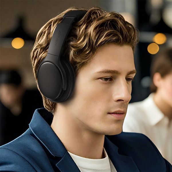 Бездротові накладні навушники ACEFAST H10 wireless headset Black 6974316284932 фото