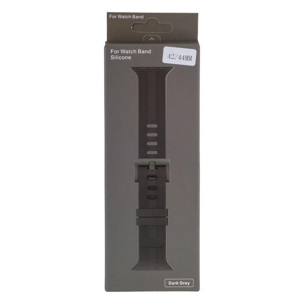 Ремешок Silicone Shine Band для Apple Watch 38/40/41 mm Dark Grey 212-00821 фото