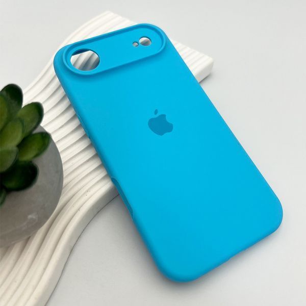 Силіконовий чохол з закритою камерою для iPhone 17 Air Light Blue 666-04396 фото