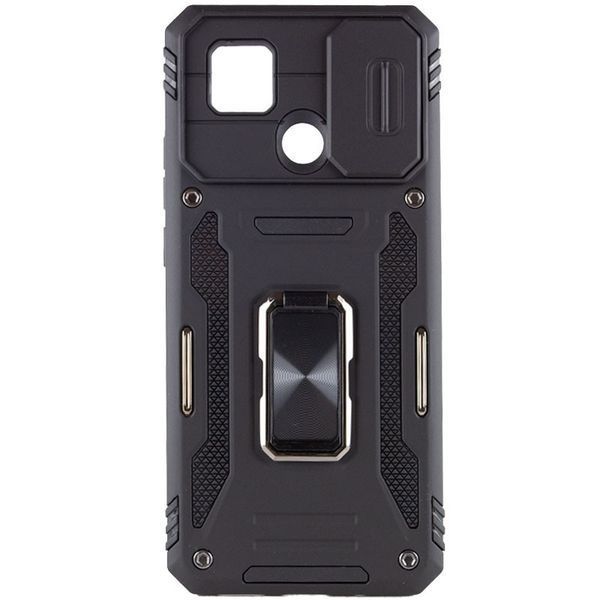 Ударостійкий чохол Camshield Army Ring для Xiaomi Redmi 9C / 10A Black 777-05112 фото