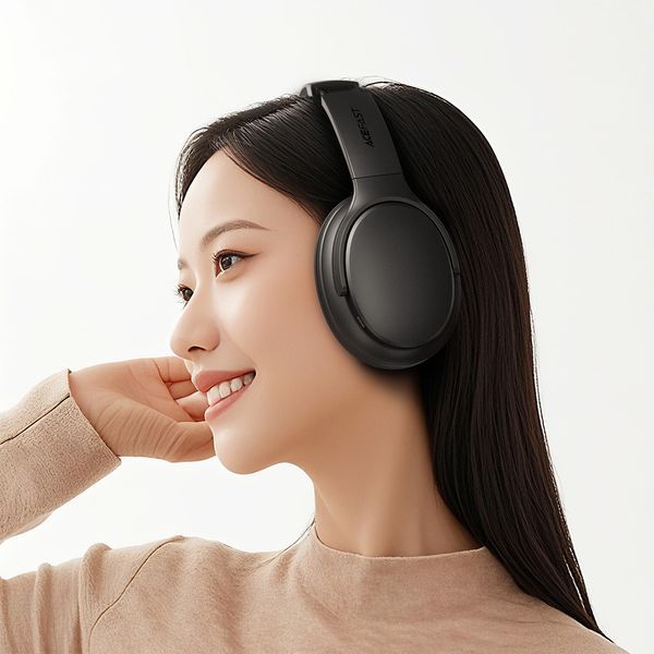 Бездротові накладні навушники ACEFAST H10 wireless headset Black 6974316284932 фото