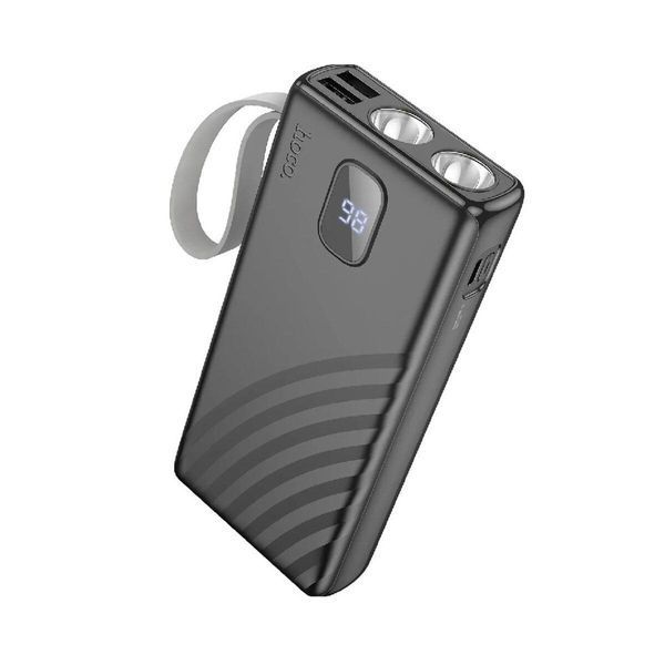 Внешний аккумулятор HOCO J129A Nature flashlight power bank(20000mAh) Black 656-01165 фото