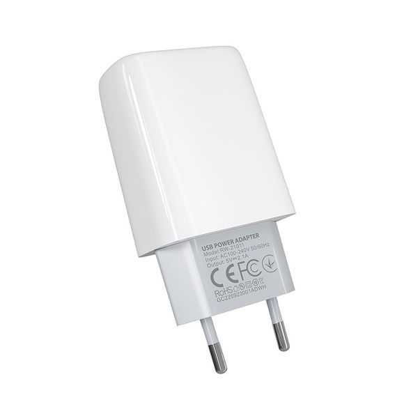 Сетевое зарядное устройство Ridea RW-21011 Element Duo 2.1 A 10.5W Белое 209-00180 фото