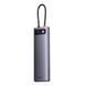USB-Хаб Baseus Metal Gleam Series 12-in-1 (Type-C to HDMI+USB3.1*2+USB3.0*2+Type-C 3.1+PD+RJ45+SD/TF Gray WKWG020213 фото 9