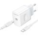 Сетевое зарядное устройство с кабелем BOROFONE BA99A Breeze single port PD20W charger set(C to C) White 6941991121371 фото 4