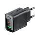 Сетевое зарядное устройство ACEFAST A98 PD30W GaN (USB-C+USB-A) charger Black 656-01284 фото 2