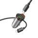 Автомобильное зарядное устройство HOCO NZ16A Rigorous 43W dual port PD25W+QC3.0 car charger set(C to iP) Metal Grey 6942007644754 фото 5