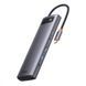 USB-Хаб Baseus Metal Gleam Series 12-in-1 (Type-C to HDMI+USB3.1*2+USB3.0*2+Type-C 3.1+PD+RJ45+SD/TF Gray WKWG020213 фото 7