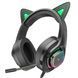 Навушники HOCO W107 Cute cat luminous cat ear gaming headphones Elf Cat 656-01036 фото 1