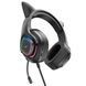 Навушники HOCO W107 Cute cat luminous cat ear gaming headphones Elf Cat 656-01036 фото 3