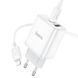 Сетевое зарядное устройство HOCO C105A Stage dual port PD20W+QC3.0 Charger Set (C to iP)(EU) White 656-01348 фото 3