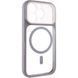 Чохол TPU+PC GETMAN Moon Clear with MagSafe для Apple iPhone 15 Pro (6.1") Grey 656-08423 фото 1
