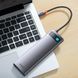 USB-Хаб Baseus Metal Gleam Series 12-in-1 (Type-C to HDMI+USB3.1*2+USB3.0*2+Type-C 3.1+PD+RJ45+SD/TF Gray WKWG020213 фото 3