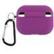Силіконовий футляр з мікрофіброю для навушників Airpods Pro Grape 203-00243 фото 2