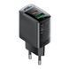 Сетевое зарядное устройство ACEFAST A98 PD30W GaN (USB-C+USB-A) charger Black 656-01284 фото 1