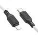 Кабель HOCO X90 Cool silicone PD charging data cable for iP White 6931474788399 фото 4