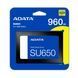 Накопитель SSD ADATA Ultimate SU650 960GB 2.5" SATA III 3D NAND ASU650SS-960GT-R фото 2