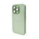 Чохол для смартфона AG Glass Matt Frame Color для iPhone 14 Pro Light Green 666-00616 фото 1