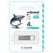 Флеш-накопичувач Wibrand USB 2.0 Shark 4Gb Silver WI2.0/SH4U4S фото 2