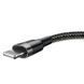 Кабель Baseus Cafule Cable USB For Lightning 2.4A 0.5m Gray+Black CALKLF-AG1 фото 5