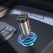 Автомобильное зарядное устройство HOCO NZ16A Rigorous 43W dual port PD25W+QC3.0 car charger set(C to iP) Metal Grey 6942007644754 фото 9