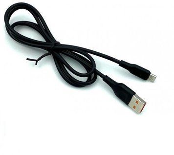 Кабель Denmen D01V USB to Micro-USB Черный 1 м 209-00061 фото
