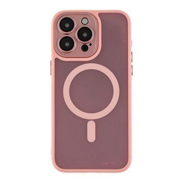 Чохол TPU+PC Magnetic Matte Camera Lens with Magsafe для iPhone 15 Pro Max Pink 757-00293 фото