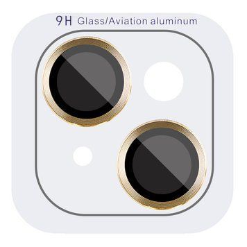 Захисне скло Metal Classic на камеру для Apple iPhone 14 (6.1") / 14 Plus (6.7") Gold 204-00420 фото